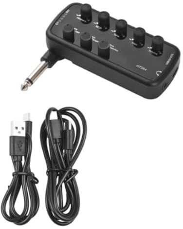 Kznifmk Amplificatore per Mini Amplificatore per Cuffie Portatile Amplificatore Plug and Play per Amplificatore per Chitarra Elettrica