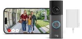 Ring Wired Video Doorbell Pro (senaste generationen) plug-in | Videodörrklocka med kamera | Retinal 4K, upp till 10 gånger förbättrad zoom | 30 dagars kostnadsfri provperiod av Ring-abonnemangsplan