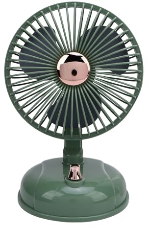 Asixxsix Ventilador de Mesa Oscilante, Ventilador Retro de Escritorio Tranquilo con Batería de 4000 MAh para Casa, Dormitorio, Cocina, Dormitorio y Oficina, Recargable y Portátil