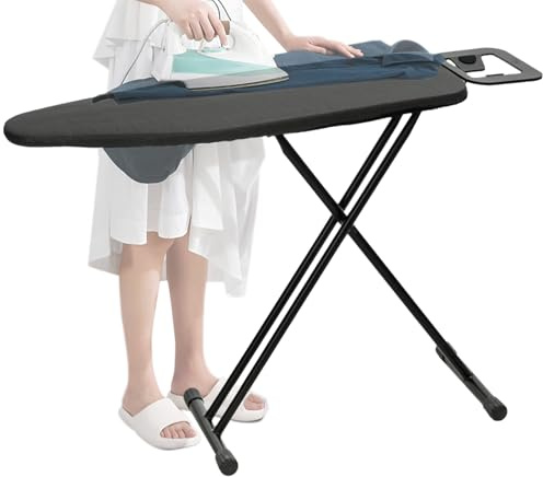 Planche à repasser portable, support pliable, 90 x 30 cm, couverture peu encombrante, design léger et compact, planches résistantes à la chaleur pour voyage, linge, appartement, placard
