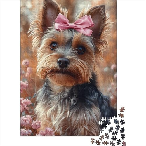 Yorkshire Terrier Puzzle Fun Activity for at Home Premium Cardboard Jigsaw Puzzle for Adults Teen 1000pcs (38x26cm)