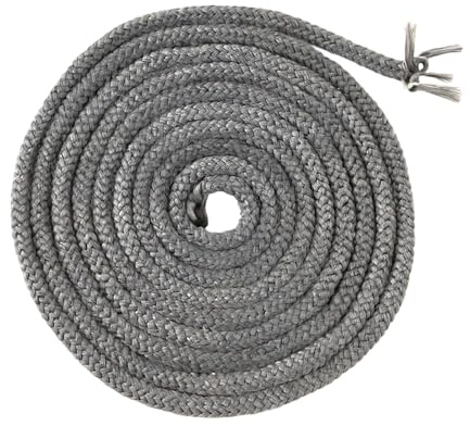 Zeeorymn Joint en Verre Pour Foyer Encastré, Joint en Fibre Tissée 8mm x 3M, pour Poêle à Bois, Foyer, Résistant à la Chaleur