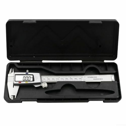HOHOVYVY Elektronischer Messschieber 150Mm Edelstahl Digital LCD Anzeige Schieblehre Messtechnik 0,01Mm