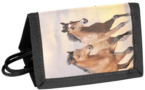 Portefeuille pour enfant 12 x 8 x 1,5 cm, Chevaux, 12 x 8 x 1,5 cm, Classique