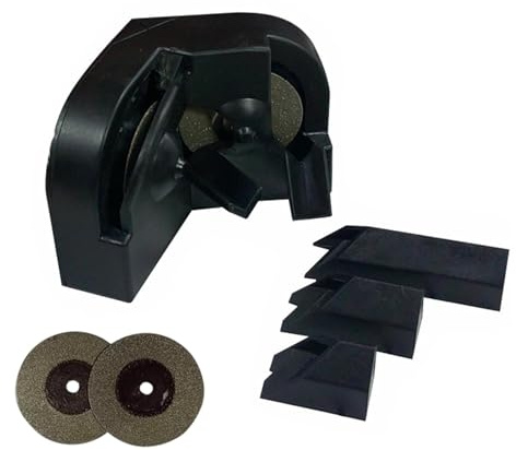 Mehrzweck Bohrer Schleifgerät, Schwarz Bohrerschleifer-Schleifwerkzeug für Hartmetall, Spiralbohrer, Kobaltbohrer
