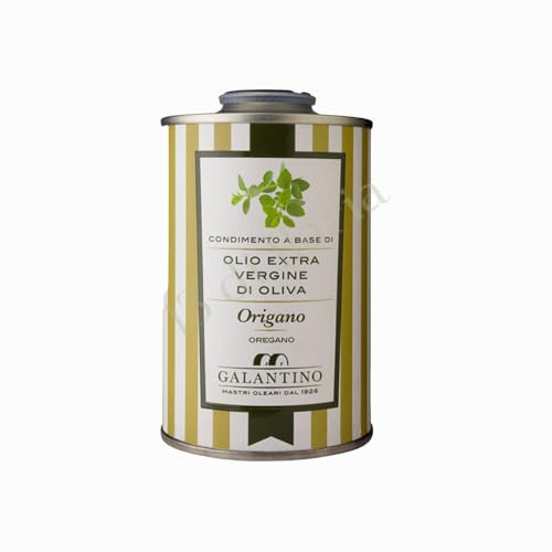 Condimento Olio Extra Vergine di Oliva e Origano 250 ml | Condimento con olio extra vergine di oliva estratto a freddo, ideale per pizza, bruschette, pomodoro, insalate e carne