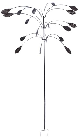 Stylebest Moulin à Vent Cinétique, Moulin à Vent en Fer étanche et Antirouille Robuste avec Roulements à Billes pour la Décoration Extérieure du Balcon du Jardin, du Patio