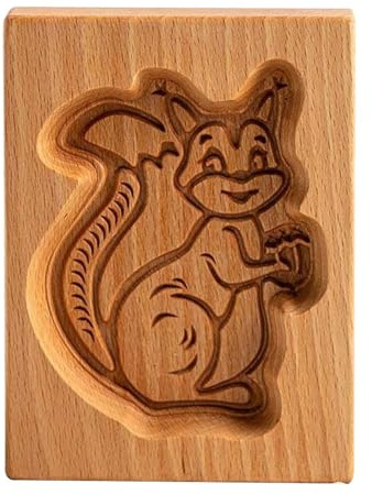 RASTKY Stampo per Biscotti in Legno Stampo per Timbri per Goffratura di Biscotti Squisiti per Bellissime Creazioni da Forno, per Bambini, Legno (#7)
