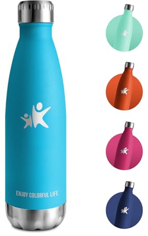 Bouteille Isotherme 750ml, Gourde Inox Étanche, Bouteille d'eau Acier Inoxydable à Double Paroi, Gourde Isotherme pour École, Bureau, Sport