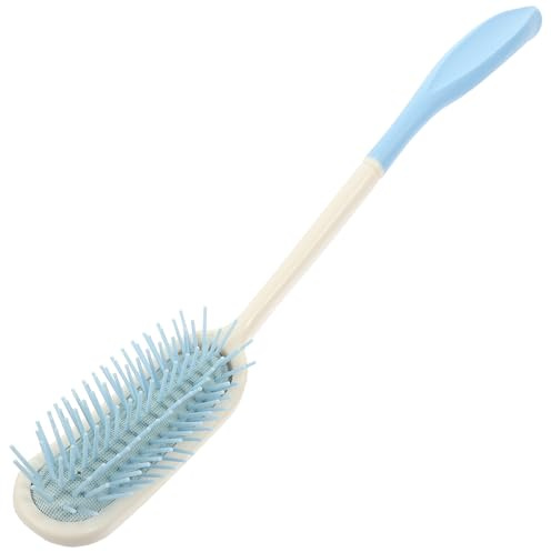 Ipetboom Peine Mango Largo de Plástico Antiestático Cojín de Aire Peine Masajeador para Personas Mayores y Discapacitadas para Cuidado y Peinado del Cabello en Casa