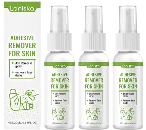 Pflasterentferner Spray 20ml, 3er Set｜Pflasterlöser Spray, Pflasterspray zum Entfernen klebereste entferner, Pflasterlöser & Klebereste Entferner für Sanfte Haut｜Wirkungsvoll & Hautfreundlich