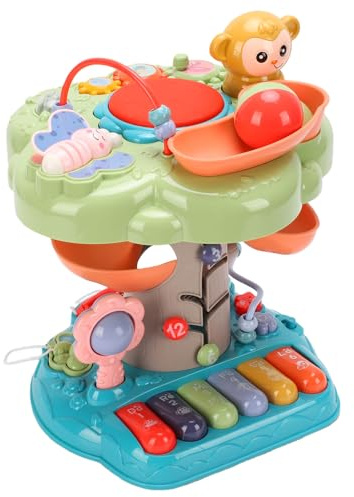 Zunate Juguete Musical para bebé con Casa en el árbol, Juguete Educativo Interactivo de Aprendizaje Musical para Niños Pequeños, Plástico, Aprox. 22,5x21,5x28cm, 1 Unidad