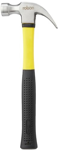 Rolson 10372 16 oz Claw Hammer Fibreglass Shaft