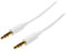 StarTech.com Câble Audio Stéréo Mini-Jack 3.5mm Slim de 1 m - Mâle/Mâle - Blanc (MU1MMMSWH)