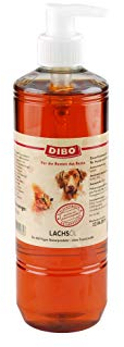 DIBO Lachsöl mit Pumpe, 3 x 500ml-Flasche, Ergänzungsfuttermittel für Hunde und Katzen, Futterzugabe, Barf