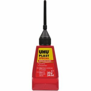 Uhu Kunststoffkleber / Modellbaukleber Plast Spezial Flasche 30g
