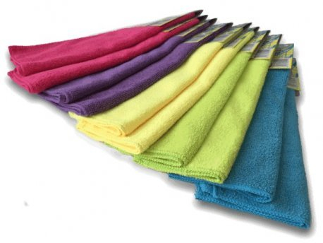 Clim Profesional 10 Bayetas de Microfibra Multiusos de Colores Variados en 30x40 cms. Pack 10 uds. para Todas Superficies.
