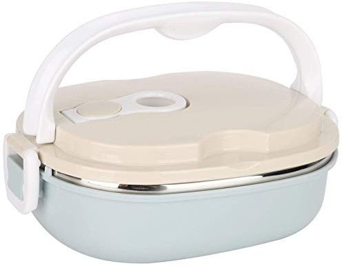 Atyhao Bento Box - Portable Stainless Steel Bento Box, Suitable for Children and Adults, Leak-proof and Stackable (1 Layer)