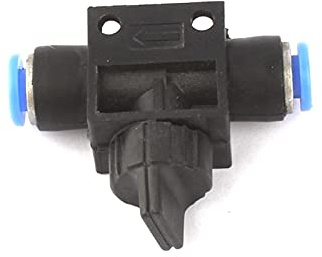 Raccords de tuyauterie d'irrigation de sprinkler d 2pcs 6mm Plastic Manual Soupape de jardin Vanne de contrôle du raccord de raccord de raccord