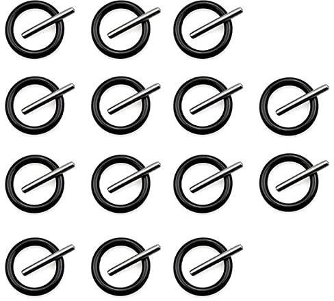 acdokuk 28 Stücke O Ring und Stift satz, 4mm Federring und 3 x 25mm Kraft Sicherungsstift, Adapter Sechskantschaft, O Ring Dichtungen für Kraftnuss Schlagschrauber