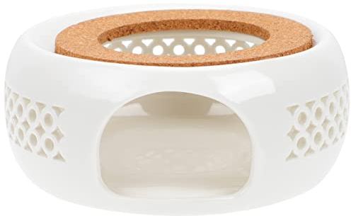 Zerodeko Heated Base for Teapot Warming Tray Creative Tea Stove Warmer Household Kitchen Teapot Heater Ceramic Material