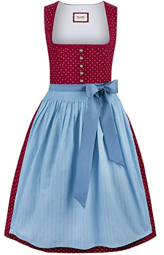 Stockerpoint Julina Midi Dirndl (1-pack), Bordeaux, 48
