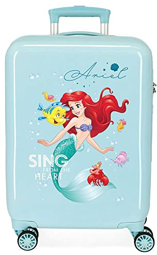 Disney Principesse Valigia da cabina blu 38 x 55 x 20 cm Rigida ABS Chiusura a combinazione laterale 34 L 2 kg 4 ruote doppie