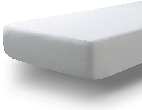 Tural Protège Matelas 90x190/200cm Au Toucher Doux Tissu Éponge Certifié Oeko-TEX Alèse Ultra Absorbant Blanc