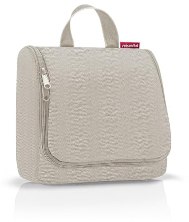 reisenthel toiletbag – praktisk necessär med krokar, vattenavvisande material, fiskben sand, Unica, Sporter