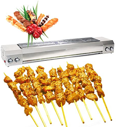 Barbecue à gaz à Faible fumée, Barbecue Portable pour Balcon, Camping, Barbecue avec récupérateur de Graisse, pour Barbecue de Jardin extérieur, 4 brûleurs pour Cuisine, Camping, e