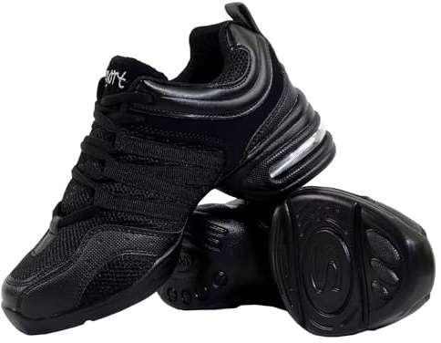 s.lemon Nero Jazz Danza Sneaker Suola Divisa Scarpe da Danza Moderna 37