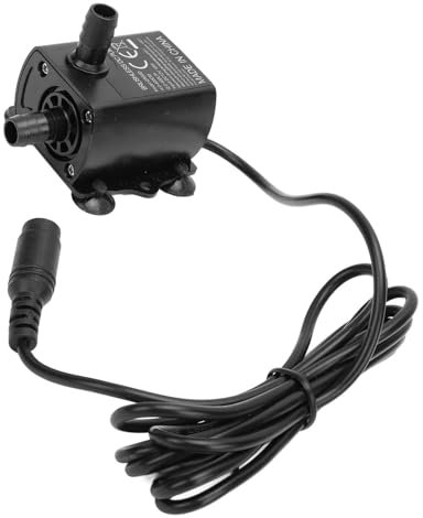 Tauchpumpe DC 0‑400 L/H, Teichpumpe, Extrem Leise, mit Trockenbrennschutz, Mikrobürstenlos, für Springbrunnen, Hydrokultur, Teiche, Aquarien und Mehr