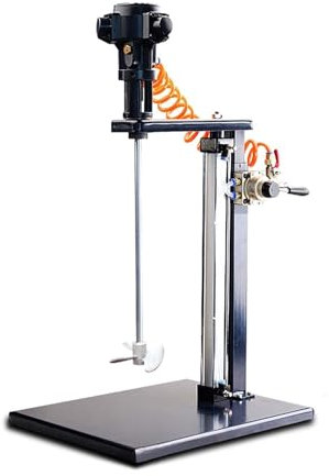 XHSMYXGS Mezclador neumático, agitador de Pintura de elevación automática de 5 galones/20 L, máquina mezcladora de Tinta, Mezclador de Polvo de Masilla de Acero Inoxidable para Mezclar Cemento