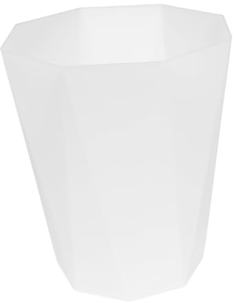 Amosfun Poubelle Plastique Ouverte Corbeille à Ordures Pour Salle De Bain Chambre Et Cuisine Blanche