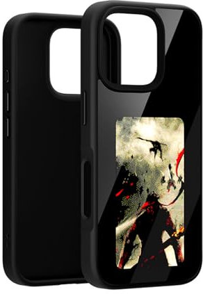 QSM Funda para Smartphone Tinta para iPhone 16 Pro, Funda con Pantalla e-Ink para iPhone 16plus, Funda e-Ink Inteligente NFC AI (Negro, for iPhone 16 Pro)