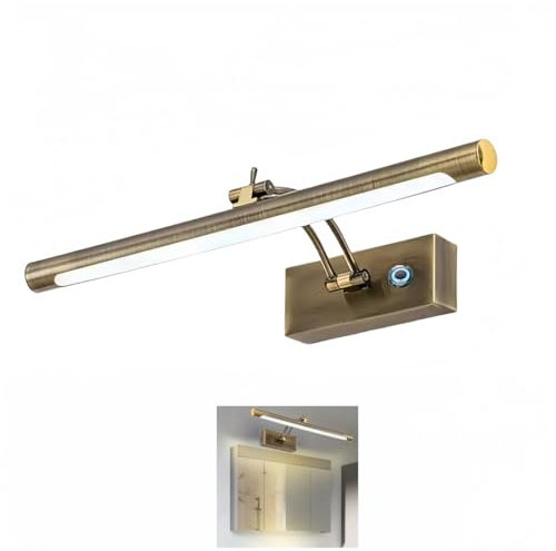 KINLAMS Touch Dimmer - Lampada da parete a LED, 43 cm, faretti da parete, lampade per specchio da bagno, illuminazione e illuminazione per bagno, decorazione interna