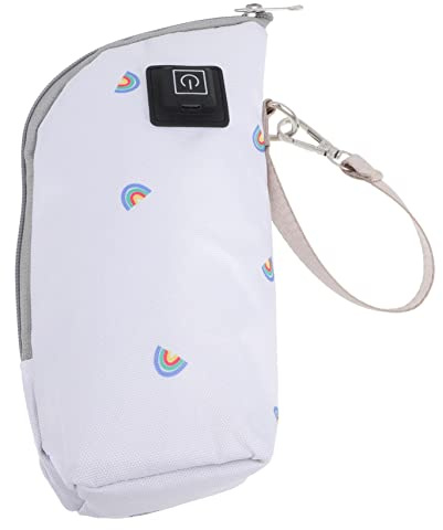 ERINGOGO Tragbarer Babyflaschenwärmer für Nachtflasche Polyester Leicht zu Tragen Hält Milch Warm für Unterwegs