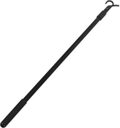 Alipis Aluminiumlegierung Verstellbarer Gardinenstab Schwarz Ausziehbarer Vorhangstab für Jalousien und Gardinen Langlebiger Fenster Drapery Pull Rod Rostfrei und Einfach zu Bedienen