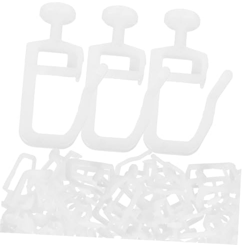 PRETYZOOM Set 50 Pezzi Rulli e Pulegge Silenziose Per Binario Tende, Accessori Resistenti Per Supporto Tende Da Interno, Per Finestre, Armadi, Uffici e Porte Scorrevoli
