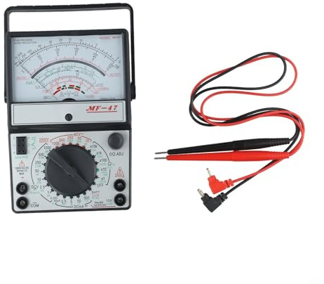 Aetluxery MF-47 Analog Multimeter Battery Powered Tester for Measuring AC/DC Voltage, Current, Resistance Battery Status, Versatile Voltmeter Ammeter
