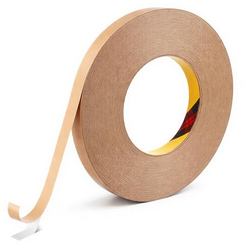 Thinp 300LSE Thin Double Sided Tape, 10mm x 55m Removable, Heat Resistant, Clear Two Sided Tapes for Scrapbook Adhesive Mounting Tape Heavy Duty for Picture Hanging Poster LED Strips