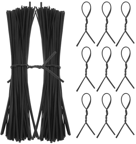 DOITOOL Fascette Filo Ferro Zincato 12 CM, Set da 1000 Pezzi, Legacci Flessibili per Piante Rampicanti e Arbusti, per Giardinaggio Esterno e Interno
