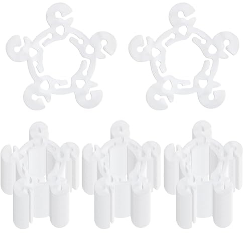 Clip per palloncini da 120 pezzi, clip per arco per palloncini a forma di fiore 3x3, supporto riutilizzabile per annodare rapidamente per decorazioni per feste di compleanno, matrimoni, baby shower