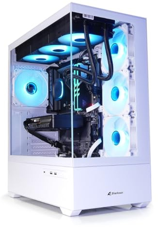 Intel i9 12900K PC Gamer Haut de Gamme - Watercooling 360mm - RTX 5060 Ti 8GB - 32GB DDR5 RAM - 1TB M.2 SSD - WiFi 6E/Bluetooth 5.3 - Windows 11 Pro - Boîtier Sharkoon AK6 RGB Blanc