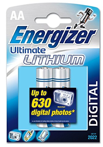 ENERGIZER Blister de 2 Piles Ultimate Lithium L91 AA Mignon LR6