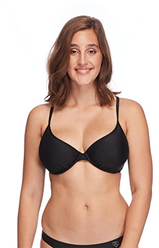 Body Glove Women's Smoothies Solo Underwire Bikini Top, Black, DD,Black,DD
