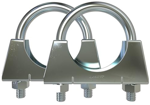 Exhaust U Bolt Clamp M10 Pipe Clamps Ø 52 mm 2 pcs