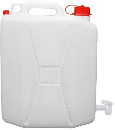 Wolfpack Linea Profesional 5085535, Bidon Garrafa Plastico Alimentario 20 litros con Grifo 0, Multicolor, litros con Grifo