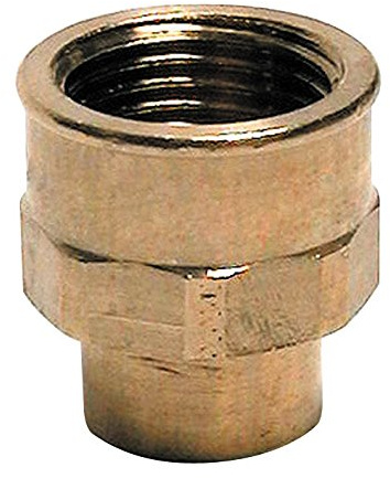 Sanitop-Wingenroth 11183 6 Rotguss-Übergangsmuffe Nummer 4270G, 1 Stück, 22 mm x 1/2 Zoll IG