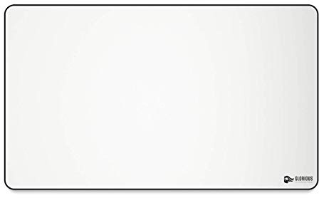 GLORIOUS Gaming Cloth Gaming Mousepad (XL Extended) – Sydda Kanter, mjuk yta för hastighet Och kontroll, halkfri bas, kan tvättas i maskin, stor (610 x 360 x 3 mm) – White